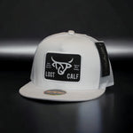 Lost Calf Men's Flat Plate White Cap