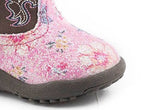 Roper Infant Girls Pink Flower Bling Toe Boots