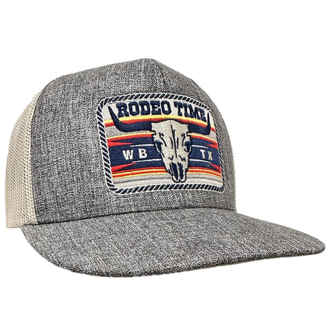 Dale Brisby Rodeo Time Skull Grey Cap