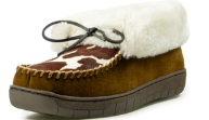 Ariat Women's Brown Pony Dorthea Ankle Moccasin Slipper