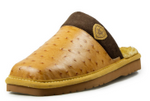 Ariat Men's Silversmith Square Toe Exotic Ostrich Tan Slipper