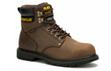 Caterpillar Men's Second Shift Waterproof Steel Toe Dark Brown Boot