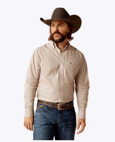 Ariat Men's Titus Fitted Brown Shirt