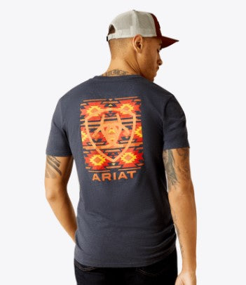 Ariat Men's Eagle Rock Navy Heather T-Shirt
