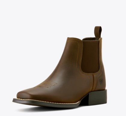 Ariat Youth Booker Chelsea Western Distressed Brown Boot