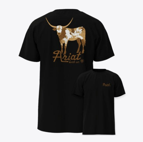 Ariat Men's Cowmooflage Black T-Shirt