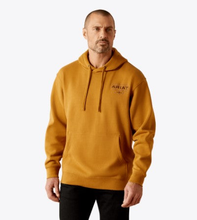 Ariat Men's Southwest Simple Buckle Bone Brown Hoodie