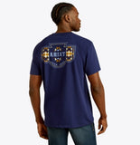 Ariat Men's Woven West Medieval Blue Tee