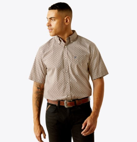 Ariat Men's Carmelo Classic Fit Brown Shirt