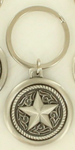 Double S Texas Star Key Ring