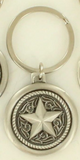 Double S Texas Star Key Ring