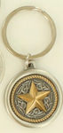 Double S Texas Star Key Ring