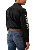 Ariat Boy's Team Logo Twill LS Black