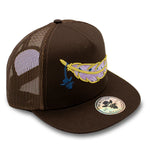 De Rancho Gold Feather Brown Cap