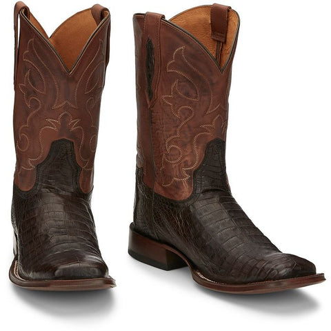 Tony Lama Men's Canyon Caiman Belly Tail 11" Pull-On Western Boots