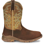 Tony Lama Men's Roustabout Water Buffalo Brown Boots