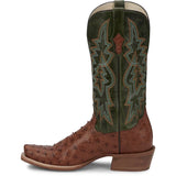 Tony Lama Men's Rylen Brandy Green Ostrich Boots