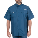 Habit Outdoors Men's Ensign Blue Fishing Shirt