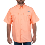 Habit Outdoors Men's Spiked Peach Fishing Shirt