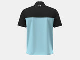 Under Armour Men's Black Color Block Polo