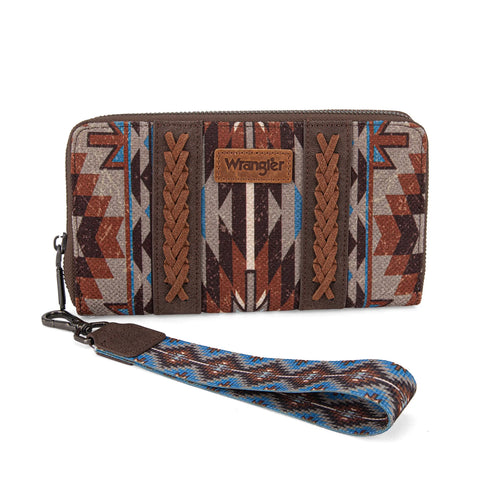 Wrangler Southwestern Art Print Coffee Wallet