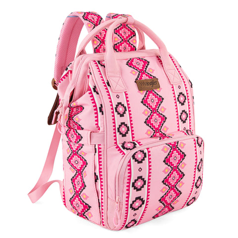 Wrangler Aztec Printed Callie Pink Backpack
