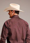 Stetson Men's L/S Snap Geometric Sunburst Shirt