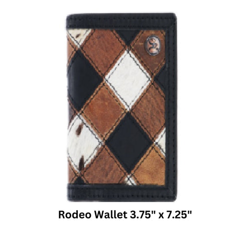 Hooey Smackdown Patchwork Rodeo Wallet RW009-BRBK