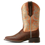 Ariat Wms Round Up Toasted Blanket Embossed Western Boot 10047039
