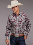 Stetson Men's Country Paisley Wine Shirt