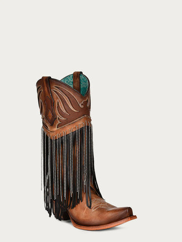 Corral Women's Fringe Brown Boots
