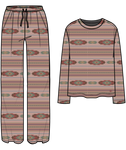 Ariat Women's Dreams Milagro Serape Pajama Set