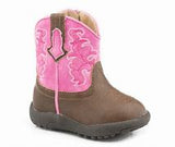 Roper Infant Girls Brown/Pink Boots