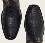 Cuadra Men's Python Black Boots