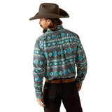 Ariat Men's Prescott Classic Fit Teal Shirt