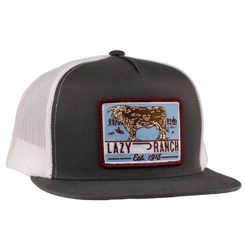 Lazy J Men's Bull Trap Grey Cap