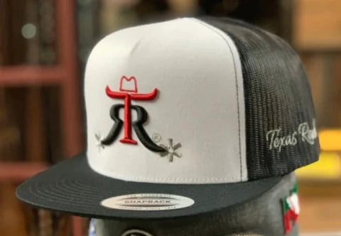 Texas Ranch Spurs White/Black Cap