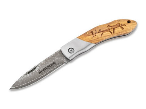 Boker Magnum Caveman Demascus Knife