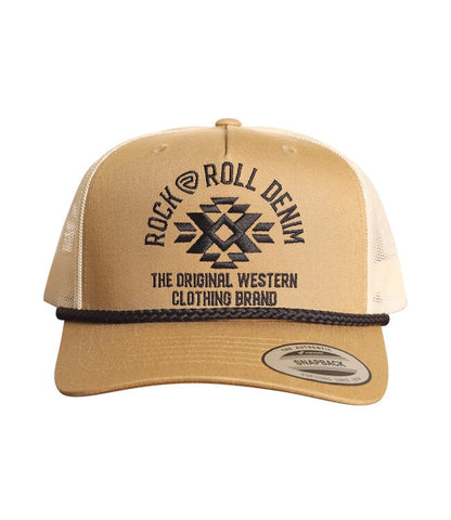 Rock&Roll Unisex Embroidered Mustard Cap