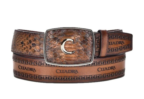 Cuadra Men's Python Brown Belt