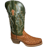 Tony Lama Men's Rylen Brandy Green Ostrich Boots