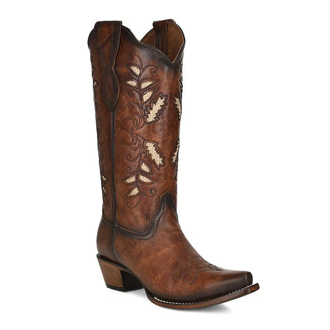 Corral Women's Embroidery Brown Inlay Boots