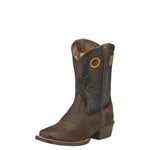 Ariat Youth Roughstock Distressed Brown/Black Boots