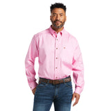 Ariat Mns Solid Twill Prism Pink L/S Btn Sht 10016692