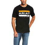 Ariat Men's Bar Stripe Black T-Shirt