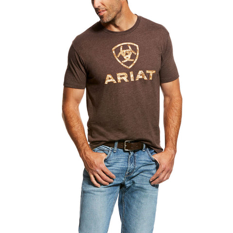 Ariat Men's Liberty USA Brown Heather T-Shirt