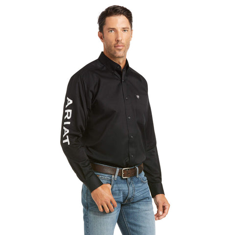 Ariat Mns Sld Twill Clssc Blk Shirt 10034231