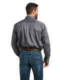 Ariat Mns Team Logo Twill Quiet Shade Shirt