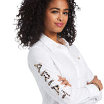 Ariat Women's Team Kirby White Leopard Shirt