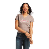 Ariat Women's Logo Script Iron Heather T-Shirt